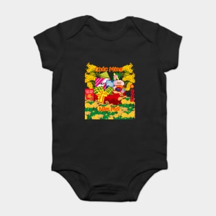 Chuc Mung Nam Moi/Happy New Year/Lunar New Year Gift Basket and Flowers Baby Bodysuit
